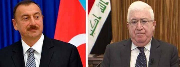 Iraks Präsident bittet seinen aserbaidschanischen Amtskollegen um Unterstützung